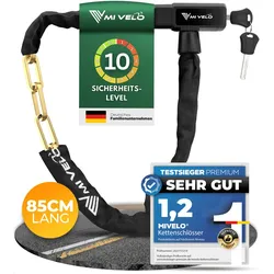 Kettenschloss mit robustem Vierkant und Schlüssel 85/100cm - oft gekauft,Zubehör