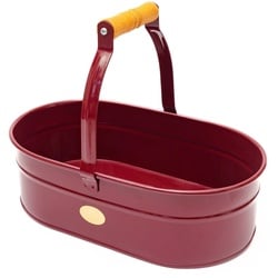 Gefäß oval 4L für Gartenutensilien Vintage Red