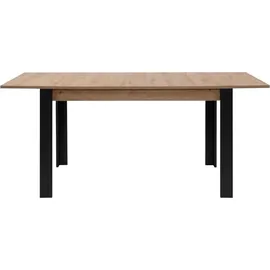 CaliCosy Ausziehtisch 80 x 75 x 80 cm braun/schwarz