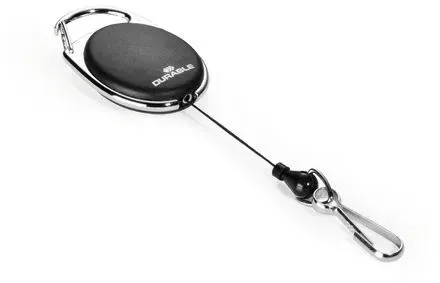Durable BADGE REEL WITH SNAP HOOK Namensschild mit Jojo Schwarz 1 Stück(e)