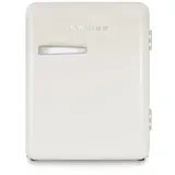 SWEISS Mini-Bar Vintage 31 L WEISS8, kompakter Retro-Minikühlschrank, geräuscharmer Kühlschrank für Schlafzimmer, Büro, Getränke, einstellbare Temperatur von 6 °C bis 15 °C, Beige