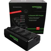 PATONA Premium 4-fach Ladegerät für Sony Li-Ion Akkus