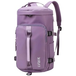 REDOM Reiserucksack Freizeitrucksack Sportrucksack Sporttasche Reisen Rucksack Reisetasche (Notebook Laptop Tasche Schule Uni Rucksack Handgepäck, Rucksäcke, Schulrucksack, Schultasche, mit Schuhfach und Nasstasche), für Weekender Schwimmen Yoga Reisen Fitnessstudio Gym Fitness Sport lila