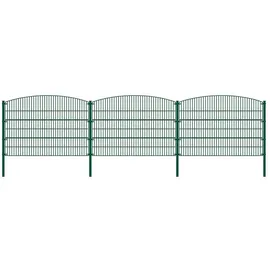 Home Deluxe Doppelstabmattenzaun Berg 0,8 x 1 m grün