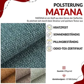 MKS Meble Veneto King 180 x 200 cm H3 Beige