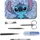 Cerdá Stitch Disney Maniküre-Set für Mädchen und Teenager mit Metalletui, Schere, Nagelknipser, Pinzette und Nagelhautwerkzeug – Tragbares Beauty-Set "Just Chill"