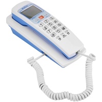 Kabelgebundenes Telefon,tragbares an der Wand befestigtes Festnetztelefon mit Standard FSK/DTMF Display Anrufer ID, Lautsprecher, Kabel Desk Erweiterungs Station für Zuhause/Büro/Hotel(Weiß)