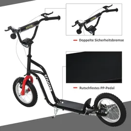 Homcom Kinderroller 12" schwarz