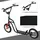 Homcom Kinderroller 12" schwarz