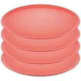 Koziol CONNECT PLATE Großer Teller 25,5 cm rot 4er Set