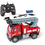 CARSON RC-Nutzfahrzeug Nano City Feuerwehr 1:50 2,4GHz RTR rot (500907681)