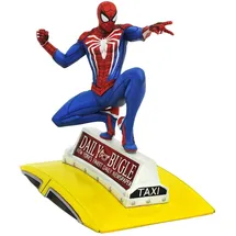 DIAMOND SELECT TOYS Spider-Man auf Taxi PVC Statue 23 cm