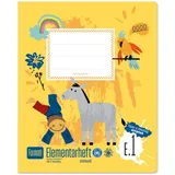 Formati Formati® Elementarheft E.1 Quart Lineatur liniert blanko DIN A4 mit Rand, 14 Blatt, 1 St.