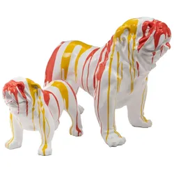 Bulldogge USA Trash Honig 70 cm - Dekor Anderes Harz Amadeus 90x45 cm