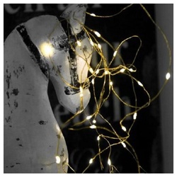 STAR TRADING LED-Lichterkette 728-22 LED-Draht Lichterkette Messing Dew Drops ww