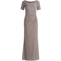 Vera Mont Abendkleid Glitzer-Look Taupe/Silver 40