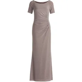 Vera Mont Abendkleid Glitzer-Look Taupe/Silver 40