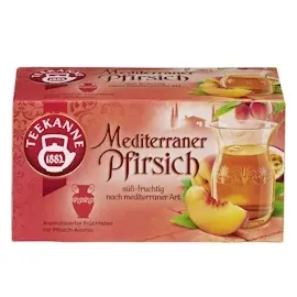 Teekanne Mediterraner Pfirsich Früchtetee 20 x 2,5 g