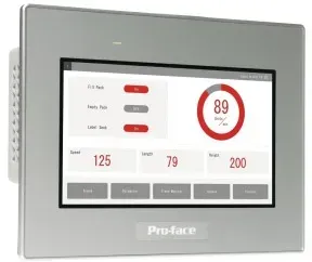 Schneider Electric PFXSTW6400WAD Pro-face STW6000 7"W Basic Web Panel Touch-Panel resistiv, 2 x Ethernet (Daisy Chain), USB, Web Browser, HTML5