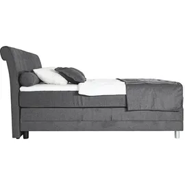 Alina Boxspringbett »Elsa mit Motor« inklusive Matratze und Topper, in verschiedenen Größen und Härtegraden grau