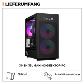 HP OMEN Gaming-PC Ryzen 7 9800X3D 5,2 GHz 32 GB RAM 1 TB SSD RTX 5070 Ti Win 11