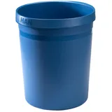 HAN Papierkorb GRIP Karma 18 Liter, rund 80-100% Recyclingmaterial, öko, Abfalleimer, Blau