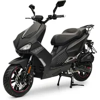 Burnout Motorroller BAD s Mattschwarz 125 ccm Sportlich Scooter