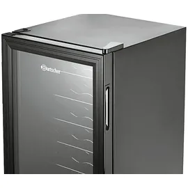 Bartscher 700182G 88L Gewerblicher Flaschenkühlschrank (88 l, 832 mm hoch}, Schwarz)