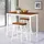 vidaXL Bartisch- und Hocker-Set 3-tlg.  in Braun