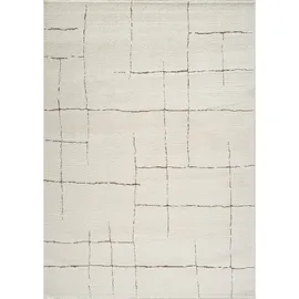 livabliss "PRAGUE", braun, B:200cm H:14mm L:275cm, Kunstfaser, Teppiche, Teppich, Skandi Design, Modern Boho Kurzflor Wohnzimmerteppich, Schlafzimmer