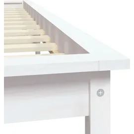 vidaXL Massivholzbett 180 x 200 cm Weiß