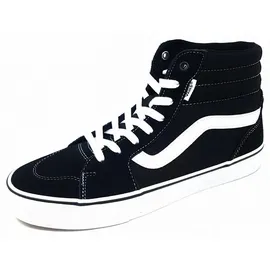 Vans Filmore Hi Sneaker, Suede Canvas Black White, 42 EU