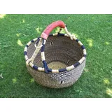 Bolga-Korb, Einkaufskorb, Malikorb aus Steppengras, aus Burkina Faso, ca. 40cm, von Korbhaus Gesthüsen