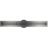 Bernstein - Edelstahl-duschrinne Flexm03 Gunmetal Für Duschkabine 60cm