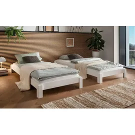 Massivholz Denver II 98 x 24 cm Weiß