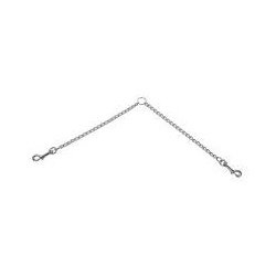 Leine doppelführer Metall 2,5mm Glieder, 60cm lang