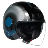 AGV Eteres Levanto Schwarz/Silber/Blau XXL