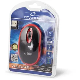Esperanza Titanum 3D Maus Schwarz/Rot
