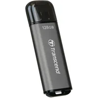 Transcend Jetflash 920 128GB High-End USB Stick, Space Grau |SSD-Performance, Bis zu 420MB/s |Hohe Langlebigkeit & Robustes Aluminiumgehause |Ideal für Tesla Dashcam, Sentry Mode & 4K-Videos