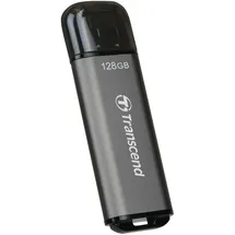 Transcend Jetflash 920 128GB High-End USB Stick, Space Grau |SSD-Performance, Bis zu 420MB/s |Hohe Langlebigkeit & Robustes Aluminiumgehause |Ideal für Tesla Dashcam, Sentry Mode & 4K-Videos