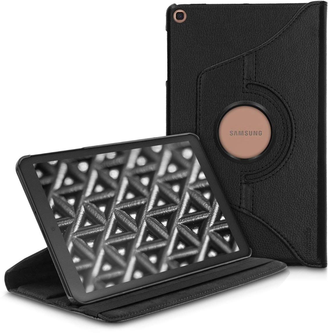 kwmobile Schutzhülle kompatibel mit Samsung Galaxy Tab A 10.1 (2019) - Hülle 360° Tablet Cover Case Schwarz