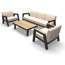 Lesli-Living Manu Loungeset anthrazit/beige