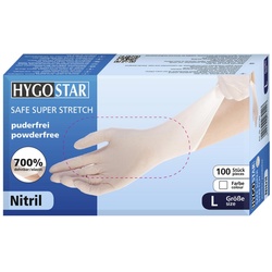 HYGOSTAR Einmalhandschuhe SAFE SUPER STRETCH L weiß