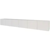altdecor ELIO Lowboard 300 cm Weiß Holz