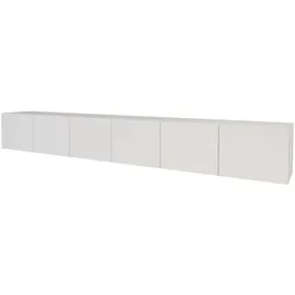 altdecor ELIO Lowboard 300 cm Weiß Holz