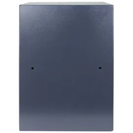 HMF 49208-11 Tresor mit Doppelbartschloss, Möbeltresor, 36 x 48 x 37 cm, Anthrazit