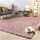 TT Home Teppich Wohnzimmer Hochflor Langflor Weich Soft Modernes Einfarbiges Design, Farbe: Rosa, Größe:160x220 cm