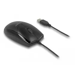 DeLOCK kabelgebundene Maus, schwarz