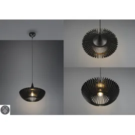 Trio Colino 1-flg. Ø 40 cm rund schwarz matt Holz