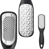 BZKSER Fußraspel - 1 pcs Hornhautentfernung Pediküre Pflegeset Hornhautentferner mit Ergonomischem Griff für Pediküre und Fußpflege, Doppelseitig, Rostfrei Portables Fußpflege-Set
